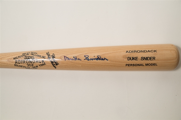 Duke Snider Signed Adirondack Baseball Bat - JSA